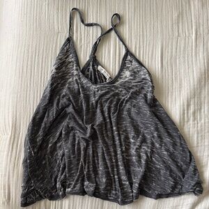 We the Free- Free People Gray Distressed Cami